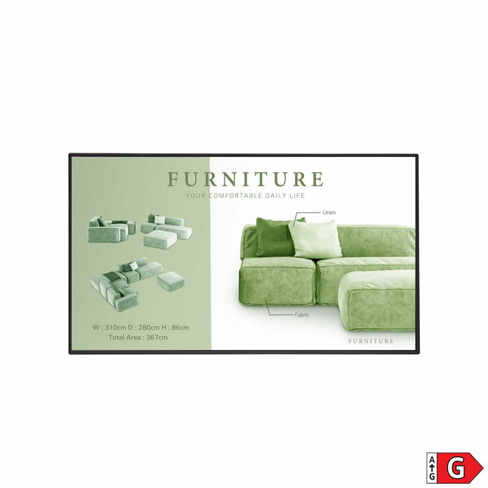 Moniteur Videowall LG 55UM5N-H.AEU 4K Ultra HD 55" 60 Hz