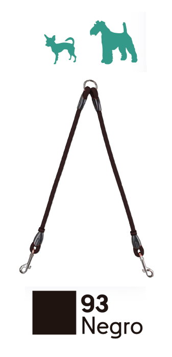 ARPPE Laisse double 48 cm cordon 0,9 cm ARPPE Laisse double 48 cm cordon 0,9 cm