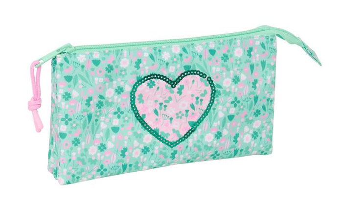 Safta Porte-tout triple Cuore 22 x 12 x 3 cm