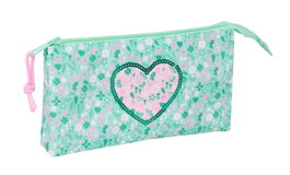 Safta Porte-tout triple Cuore 22 x 12 x 3 cm