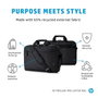 HP Prelude Pro Sacoche Ordinateur Portable 15.6 Pouces - Tissu Recyclé, Compartiment Rembourré, Sangle Réglable et Passe-Câble