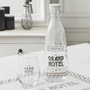 Home Deco Factory Bouteille en verre 1 L avec anse en métal Grand Hotel