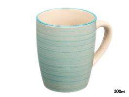 VESSIA Taza 300 ml Espiral Azul en Loza (Céramique) de 36 pièces