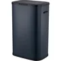 Kitchen Move Portland Poubelle de cuisine 60L avec ouverture par pression, acier inoxydable gris mat, 42 x 28,5 x 62,5 cm