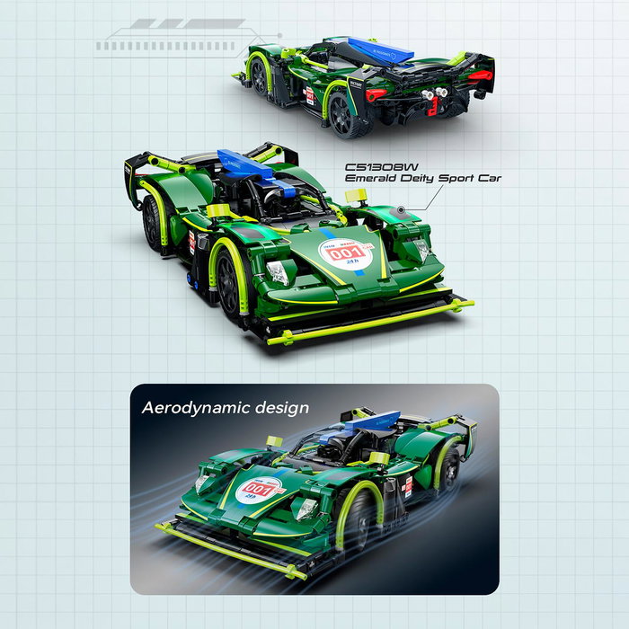 CADA Emerald Deity Sport Car - 359 pièces