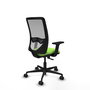 PIQUERAS Y CRESPO Chaise Zulema Synchro Vert pistache et Gris avec accoudoirs 2D