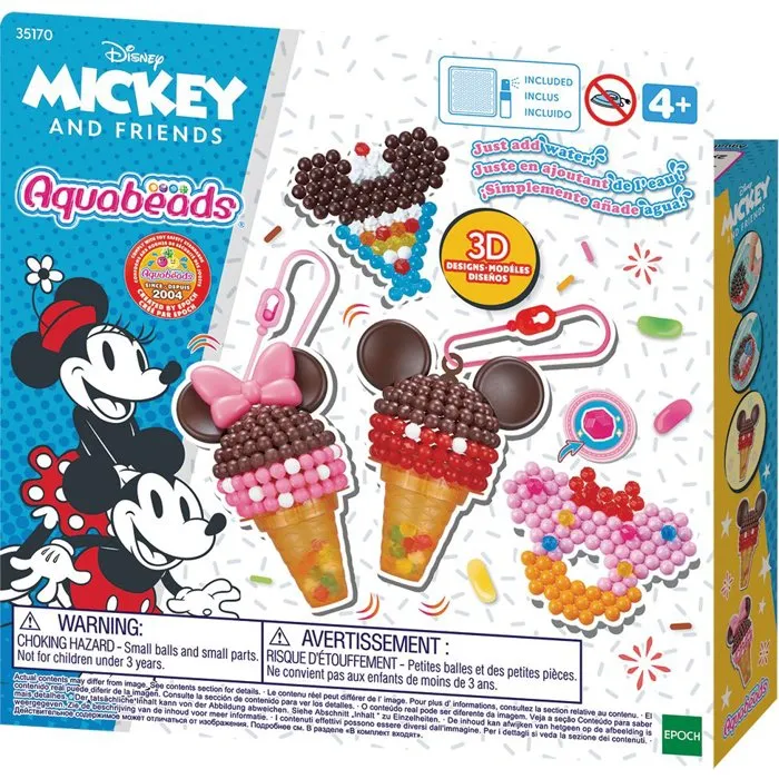 Aquabeads Le coffret des glaces Mickey - 500 perles