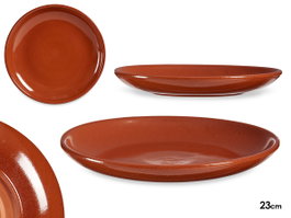 LA DEHESA Plateau Chuleton 23 cm Miel en Barro Refractario