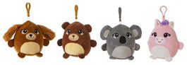 Creaciones Llopis 4 animales boli mini - Lot de 4 peluches miniatures en polyester de 12 cm - Pour enfants dès 3 ans