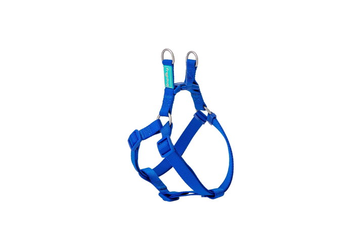 Freedog Harnais Nylon Basic Bleu 8cm 15/30cm Freedog Harnais Nylon Basic Bleu 8cm 15/30cm