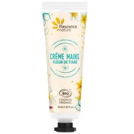 FLEURANCE NATURE Crème Mains Fleur de Tiaré 30 ml – Hydratation Vegan