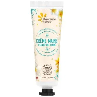 FLEURANCE NATURE Crème Mains Fleur de Tiaré 30 ml – Hydratation Vegan FLEURANCE NATURE Crème Mains Fleur de Tiaré 30 ml – Hydratation Vegan