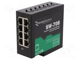 BRAINBOXES SW-708 Switch Ethernet ingérable 8 ports RJ45