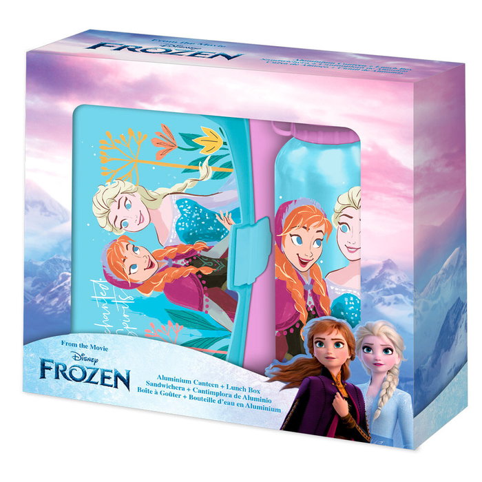 Disney Sandwicheuse + Gourde en aluminium 500ml Frozen - Blister