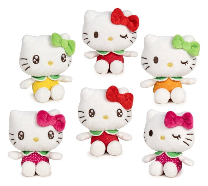 Play By Play Peluche Hello Kitty Beans Fruit 12 cm - Modèles assortis