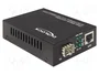 DELOCK Convertisseur DC 5,5/2,1 vers RJ45 et SFP