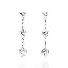 Chiara Ferragni Boucles d'oreilles Silver Collection en argent de loi gris
