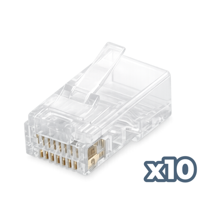 Phasak PHK 45C6 Connecteur RJ45 Cat.6 UTP (Pack de 10) Phasak PHK 45C6 Connecteur RJ45 Cat.6 UTP (Pack de 10)