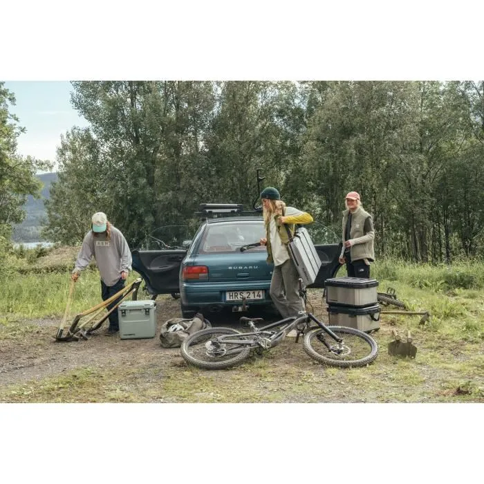 Dometic Cool Ice CI 28 - Glacière isotherme 28L, rotomoulée, maintient le froid plusieurs jours, pour 32 canettes, bouteilles de vin, aventure plein air - Mist