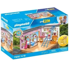PLAYMOBIL 71610 Chambre d'enfant avec lit cabane, Maison d'architecte My Life, 97 pièces, pour enfant dès 4 ans