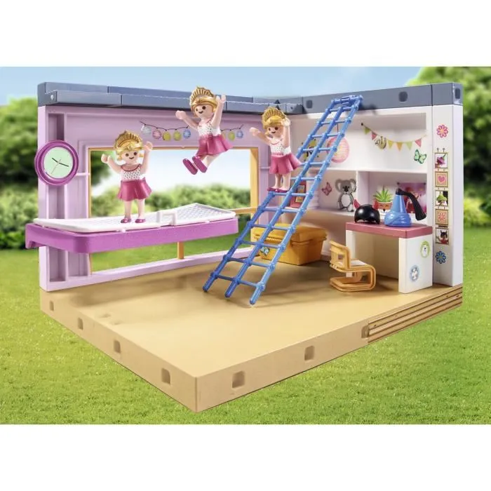 PLAYMOBIL 71610 Chambre d'enfant avec lit cabane, Maison d'architecte My Life, 97 pièces, pour enfant dès 4 ans