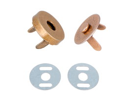 Innspiro Fermoir Magnétique Rond Fer Or Vieux 18 mm