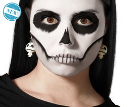 Boucles d'oreilles fantôme blanc pour Halloween