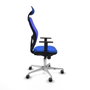 Piqueras y Crespo Chaise de Bureau avec Appui-tête 1D086G1 Bleu