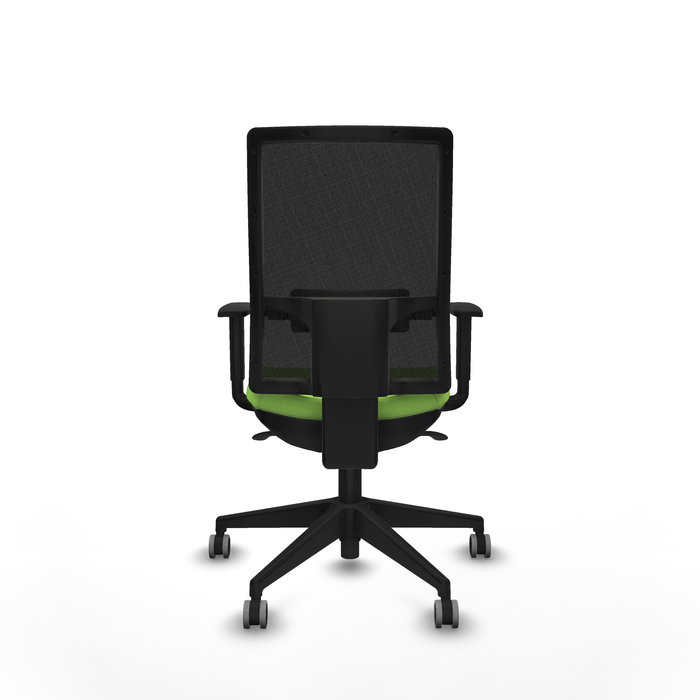 Chaise Horna Synchro 5 positions tissu Vert pistache Maille Noir Base pyramidale noire Accoudoir 1D Sans appui-tête Roulettes 65mm pour moquette Chaise Horna Synchro 5 positions tissu Vert pistache Maille Noir Base pyramidale noire Accoudoir 1D Sans appui-tête Roulettes 65mm pour moquette