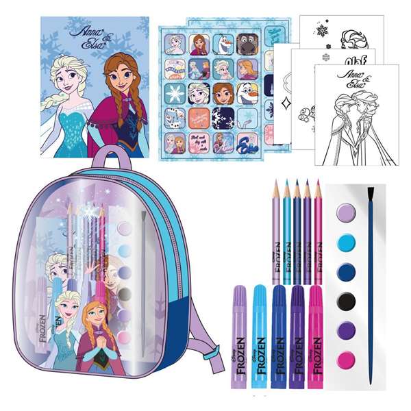 Cerdá Sac à colorier thème La Reine des Neiges (Frozen), sac à dos pour enfant, 22 x 23 x 7 cm Cerdá Sac à colorier thème La Reine des Neiges (Frozen), sac à dos pour enfant, 22 x 23 x 7 cm