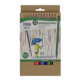 Titan Arts TACR LAPICES ACUARELA SET12