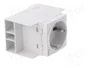 HAGER Prise simple Schuko pour rail DIN