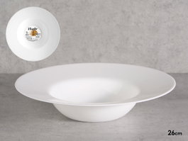Vivalto Assiette Creuse Pasta Opal 26 cm Blanc (Set de 18)