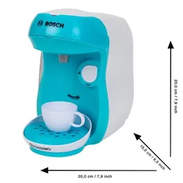 Klein 9520 - Machine à expresso électronique jouet pour enfants, modèle Bosch Happy, avec réservoir d'eau, système d'écoulement et accessoires