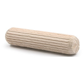 HERRAJES ALK Espiga de madera de haya estriée 14 mm x 50 mm