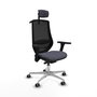 Piqueras y Crespo Chaise de Bureau Mardos Gris foncé