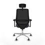 Piqueras y Crespo Chaise de Bureau Mardos Gris foncé