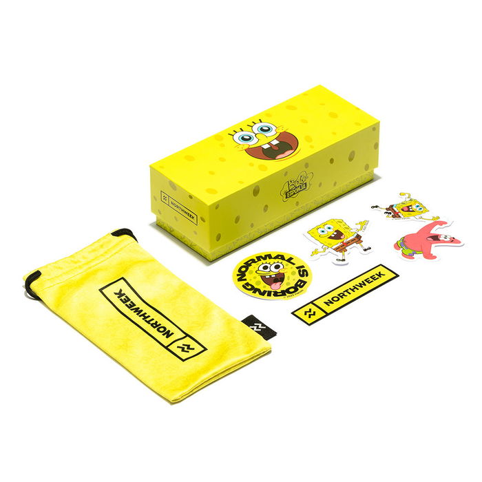 Northweek Lunettes de Soleil Carrées Polarisées UV400 Unisexe Monture Transparente Verres Noirs