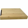 Jocca Planche à découper en Bambou avec Plateau en Plastique - 36 x 27,5 x 4 cm - Naturel et Noir