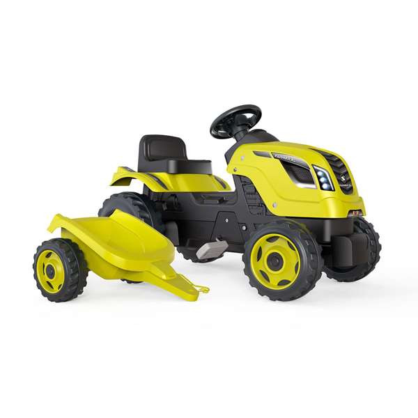 Smoby Tracteur Farmer XL Vert avec Remorque Smoby Tracteur Farmer XL Vert avec Remorque