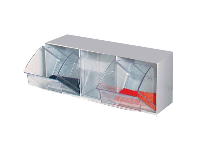 DUVER Module de rangement basculant 3 tiroirs gris mat DUVER Module de rangement basculant 3 tiroirs gris mat