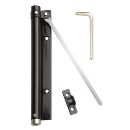 WOLFPACK LINEA PROFESIONAL Ferme-porte en aluminium anodisé noir