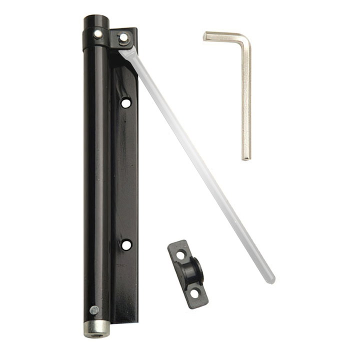 WOLFPACK LINEA PROFESIONAL Ferme-porte en aluminium anodisé noir WOLFPACK LINEA PROFESIONAL Ferme-porte en aluminium anodisé noir
