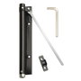 WOLFPACK LINEA PROFESIONAL Ferme-porte en aluminium anodisé noir