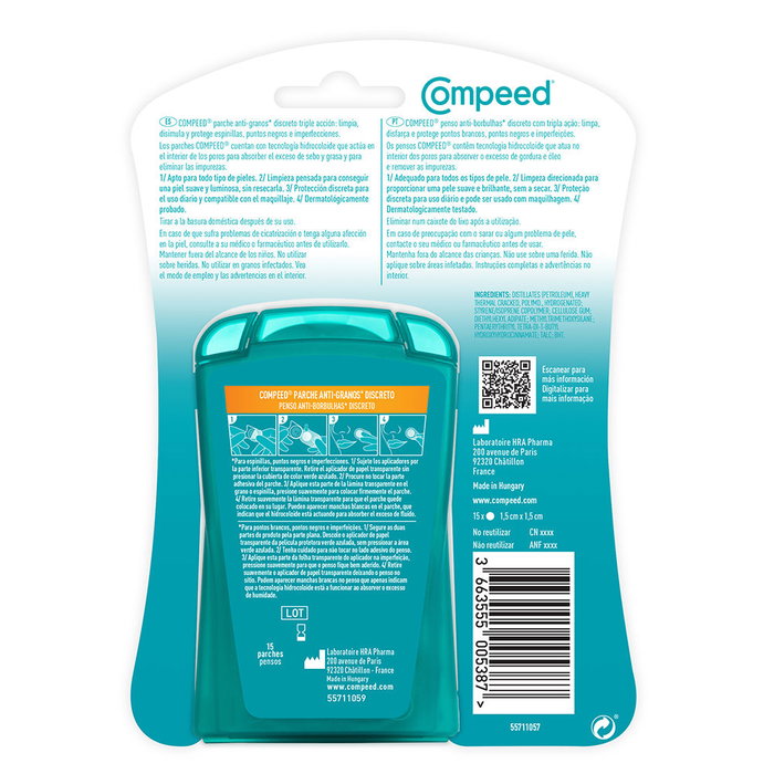Compeed Patchs Discrets Anti-Boutons 15 Patchs