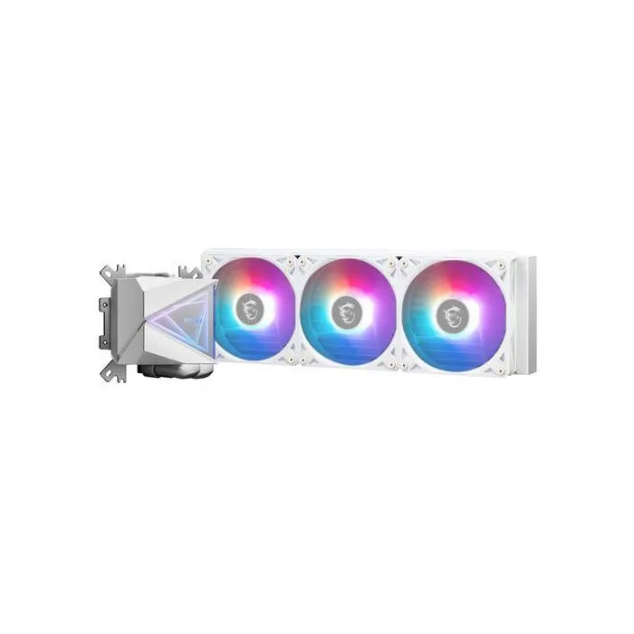 MSI Refroidisseur à Liquide Tout-en-Un MAG CORELIQUID I360 WHITE, 3 Ventilateurs 12 cm, Blanc - 306-7ZW8A21-C24