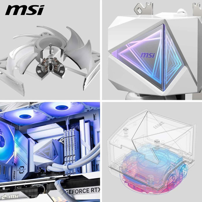 MSI MAG CORELIQUID I360 WHITE Kit de refroidissement liquide Blanc