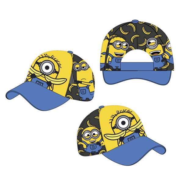 Cerdá Gorra Visera Curva Minions - Casquette courbée officielle Minions jaune unisexe - 53 cm