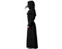 Déguisement Homme Peste Noire avec Tunique à Capuche - Costume Adulte XXL pour Halloween et Fêtes d'Horreur - Noir