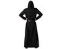Déguisement Homme Peste Noire avec Tunique à Capuche - Costume Adulte XXL pour Halloween et Fêtes d'Horreur - Noir